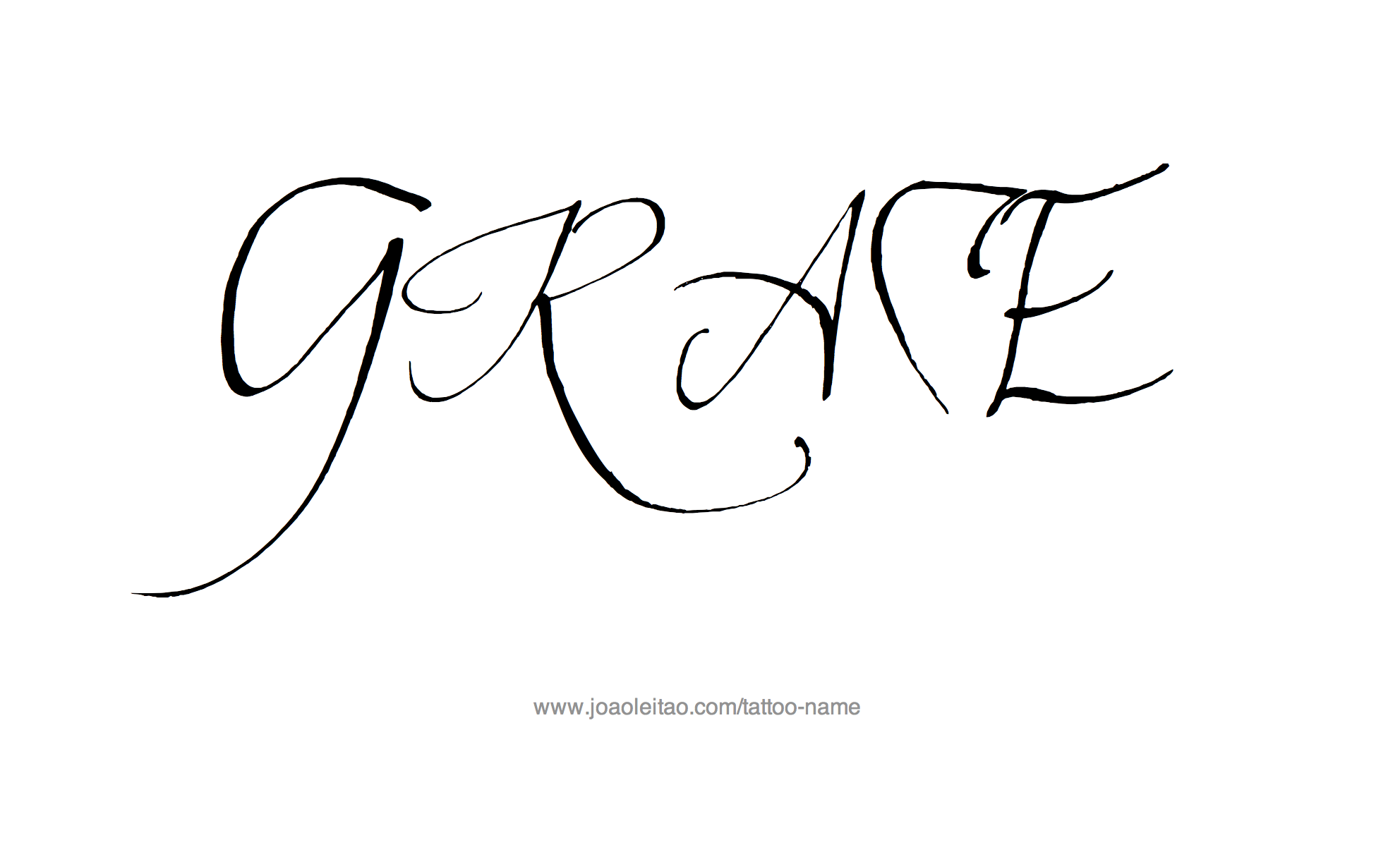 Grace Name Tattoo Designs